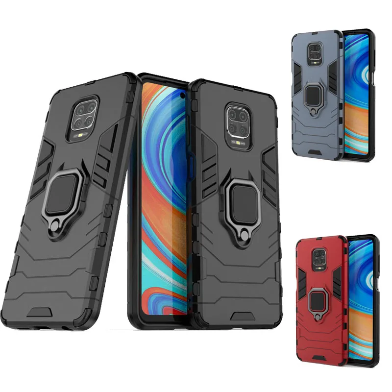 

XiaoMi RedMi Note 9S Case With Finger ring magnetic Car bracket Anti-fall protection Case For RedMi Note 9S 9 Pro 9 Pro Max Case