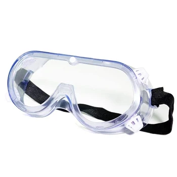 

Unisex Anti-Fog Goggles Protection Mirror Dustproof Transparent Glasses Safety Goggles Sun Protective Adjustable Strap Glasses