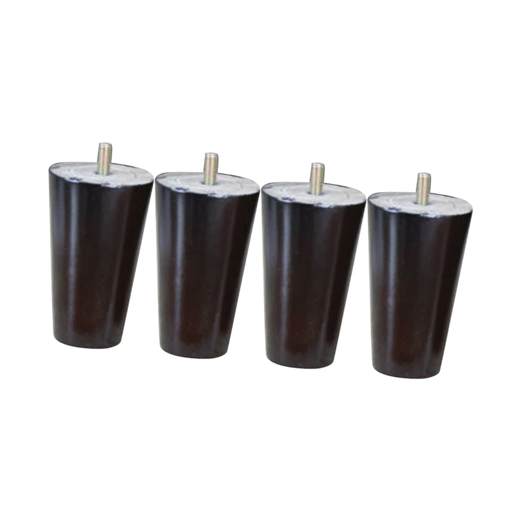 4 x replacement Black Plastic Furniture Legs Squar Feet Sofa//Couch//Chair