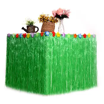 

Hawaiian Style Table Skirt DIY Festival Party Decoration Supplies Household Table Skirts