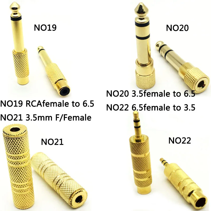 1 шт. 6,5 мм штекер 3,5 мм аудио стерео разъём женский 2 RCA мужской аудио разъем коннектор переходник конвертер для динамика