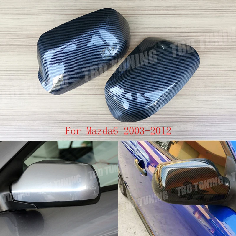 Зеркальная крышка из углеродного волокна для Mazda 2 3 6 2003 2004 2005 2015 модель