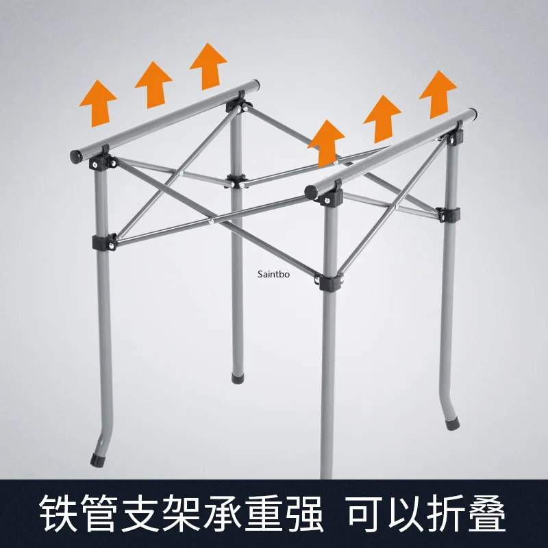  Outdoor Folding Table and Chairs Set of 5 Pcs Set Portable Storage Camping Leisure Table Stools Cam
