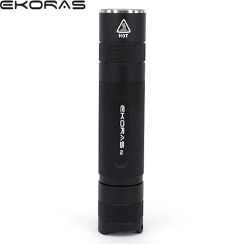 

LED Flashlight Torches Black Portable Spotlight Outdoor Lighting Emergency Flashing Lights Two Kinds of Light Color Flashlights