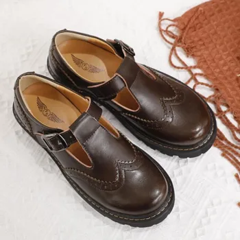 

Women's Shoes 2020 Spring New Leather Korean Casual Fashion Leather Shoes Women Comfortable Thick Slip Non-slip Women's Shoes