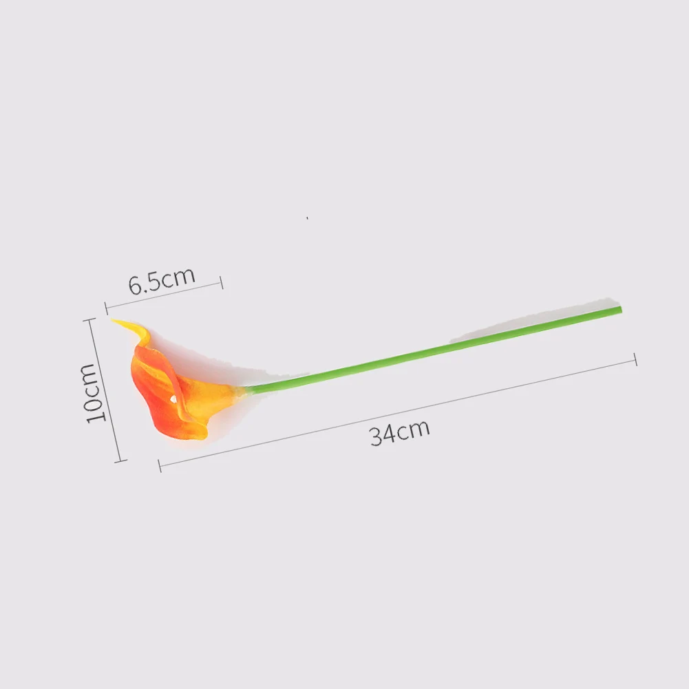 Mini Hand Calla Lily Artificial Flower Fake Gradient Rod Make Party Wedding More Beautiful And Romantic Practical Plastic | Дом и сад