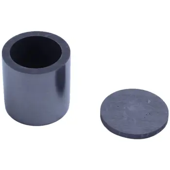 

1x High Purity Graphite Casting Melting Crucible for Gold&Silver With Lid Black