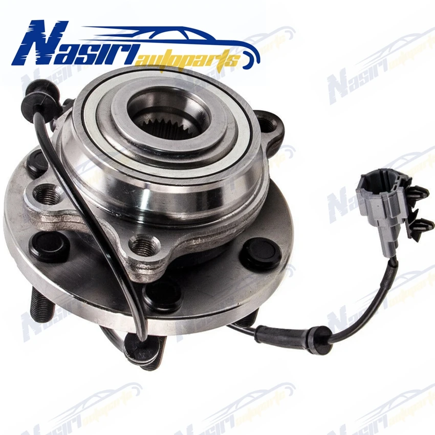 Front Wheel Bearing Hubs Assembly for Nissan Navara D40 D22 R51 Xterra Frontier Pathfiner ABS 4WD ONLY 515065 40202-5X00A