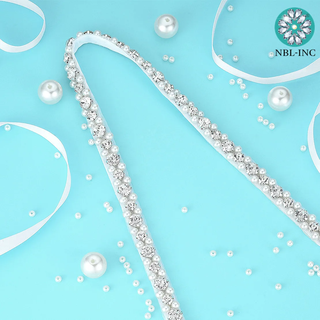 1PC Rhinestone Bridal belt crystal diamond pearl wedding dress accessories belt sash bridal waistband bridal dress decoration