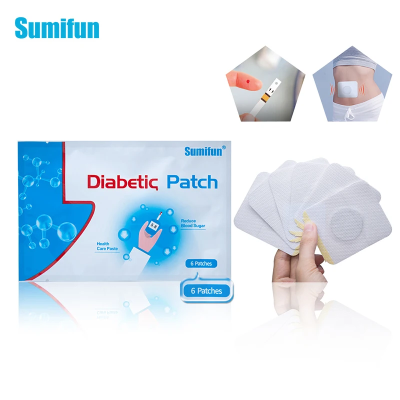 Sumifun 6 шт./пакет диабетические Пластыри для диабета стабилизируют уровень