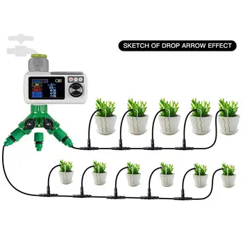 

Automatic Electronic Irrigation Controllers Solar Power Water Timer LCD Garden Watering Home Digital Intelligence Watering Syste