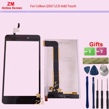 

RYKKZ For Celkon Q567 LCD Display Add Touch Screen Digitizer Replacement With Tools