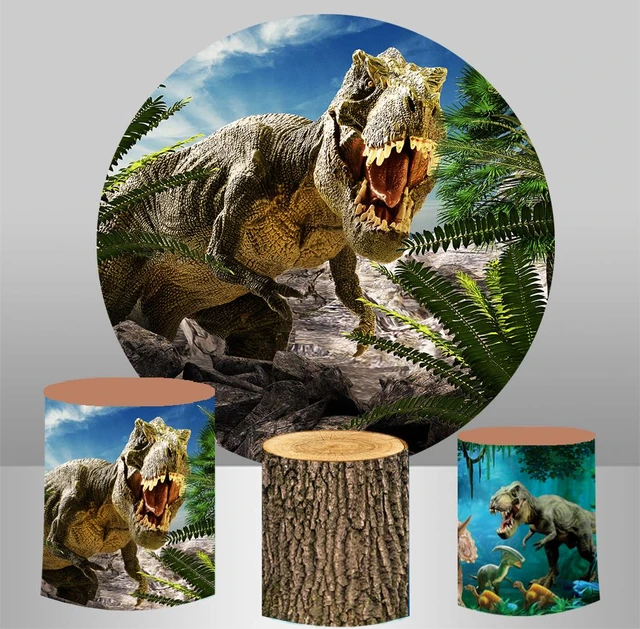 Painel de Festa em Tecido - Jurassic World Rex Dinossauro - Via