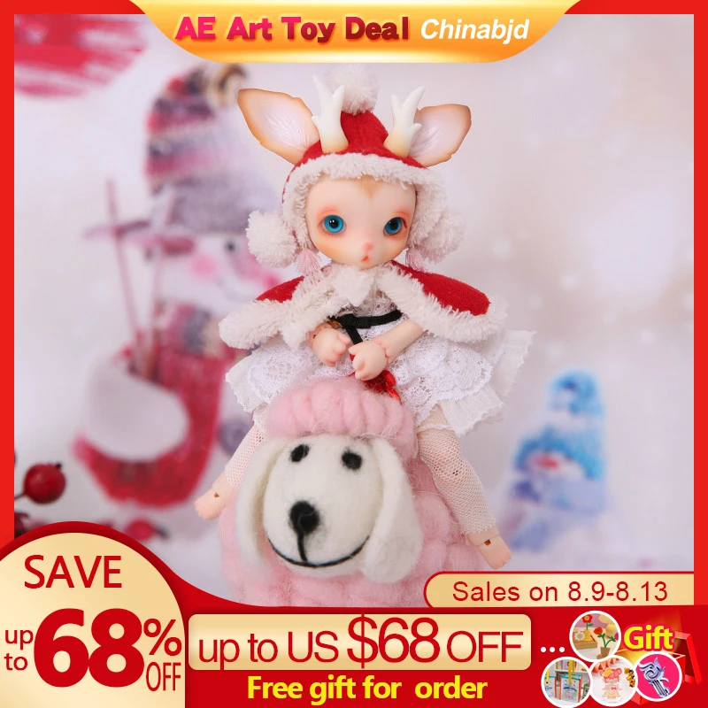1/8 Yuin BJD SD Pet Ball jointed Doll Body Resin Figures Optional Fullset Gift For Birthday Christmas Deer