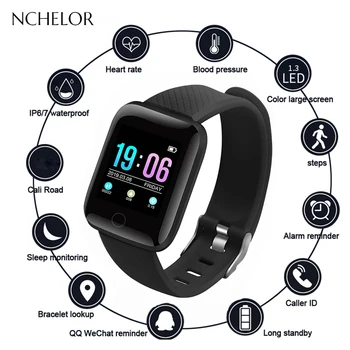 

Smart Watch Men's Big Screen Sleep Monitoring Message Reminds Bluetooth Connection USB Charging Port Waterproof Digital Watch