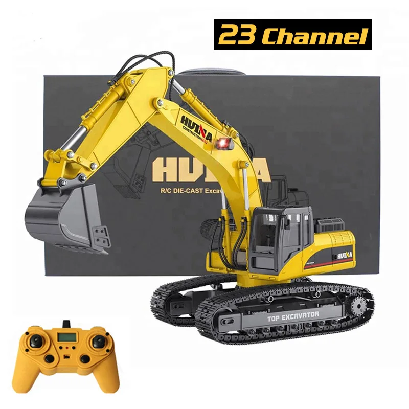 

NEWEST Version HUINA 580 1:14 23Ch RC FULL ALLOY RC Excavator Big Rc Trucks Full Metal Remote Control Excavator Toys
