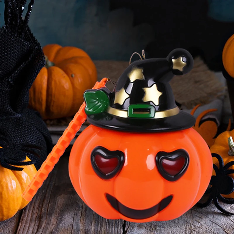 

Creative Halloween Party Decoration Pumpkin Lantern Children Halloween Props For Performance Glowing Pumpkin Portable Light