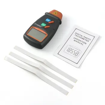 

1set High Quality Digital Laser Tachometer RPM Meter Non-Contact Motor Lathe Speed Gauge Revolution Spin