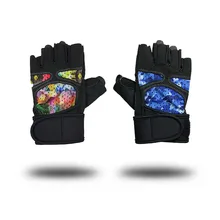 Новые камуфляжные Синие Перчатки для фитнеса для отдыха, кремниевые противоскользящие защитные перчатки для пальцев