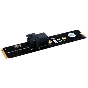 

SFF-8643 to M.Adapter Durable Expansion Cards 2 Key M Household Computer Safety Parts for Intel 2.5 U.2 PCI-E-NVMe SSD