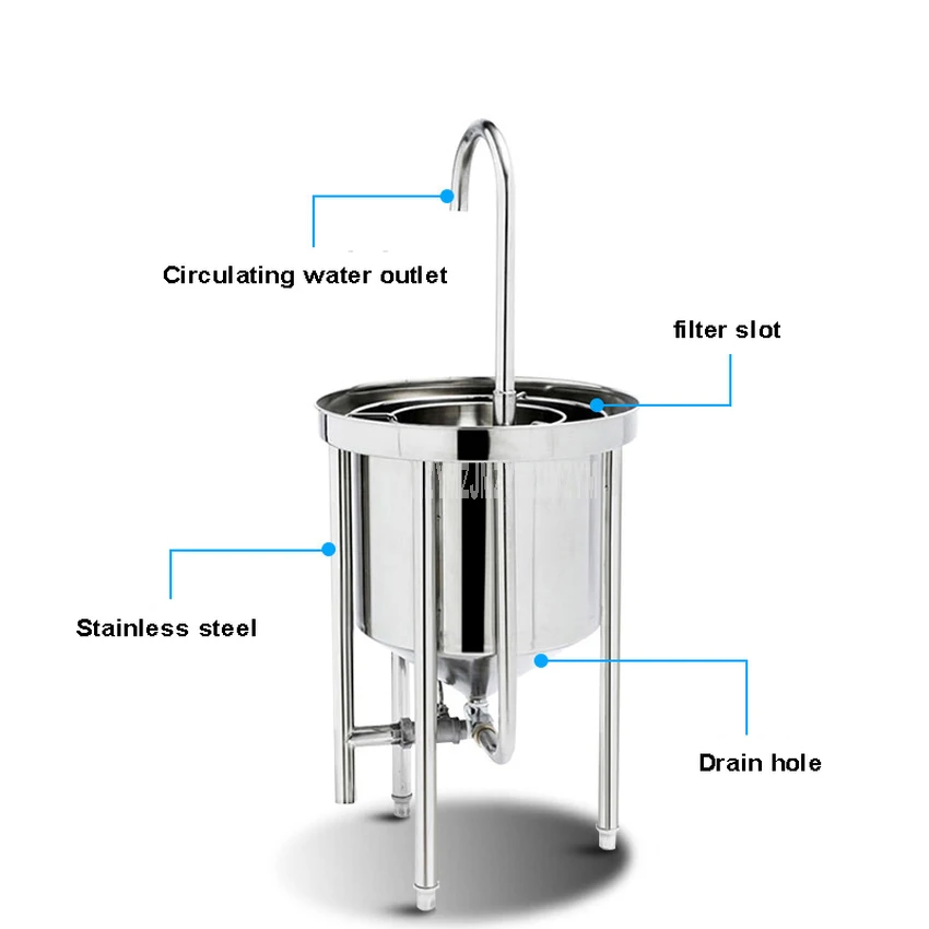 25 кг стиральная Емкость Автоматическая нержавеющая сталь машина для промывания риса коммерческое большое давление воды средство для мытья риса для ресторана