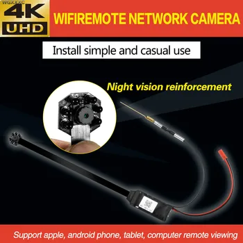 

4K Portable WiFi IP Mini Camera P2P Wireless Micro Cam Camcorder Night vision Video Recorder Support Remote Network webcame