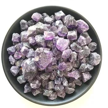 

Home Decor Gift 100g Natural Purple Amethyst Point Quartz Crystal Rough Stone Mineral Specimen for Fish Tank Raw stone