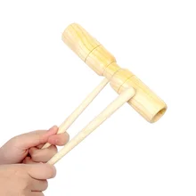 Отличный материал ударный инструмент Маленькая деревянная ворона эхолот два тона Изысканный детский музыкальный инструмент