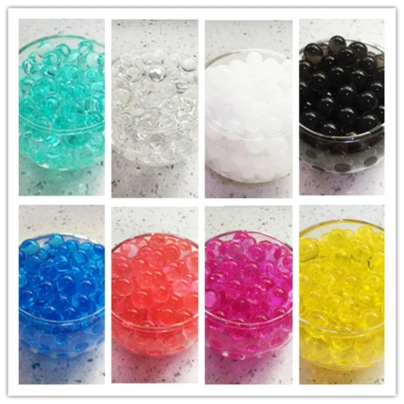 Crystal Soil Mud Hydrogel Gel Water Beads Children Toy Growing Up Water Balls Wedding Home Plant Decor Potted 50% 1000/5000pcs crystal soil mud toy crystal soil