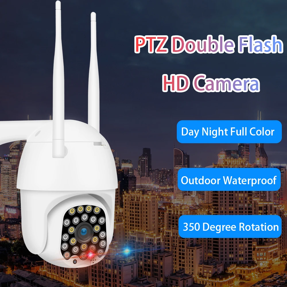 

1080P Cloud Storage Wireless PTZ IP Camera 4X Digital Zoom Speed Dome Camera Outdoor WIFI Audio P2P CCTV Surveillance