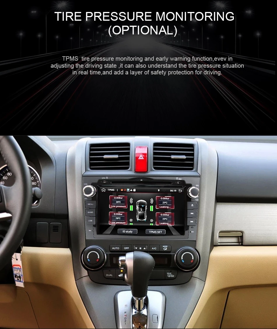 Clearance Eunavi 8 inch Android 9.1 2 Din Car DVD Player Radio GPS For Honda CRV Cr-v 2006 2007 2008 2009 2010 2011 Head Unit Stereo WIFI 12