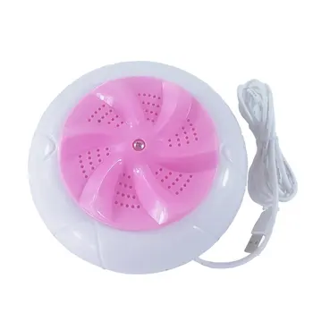

Mini Ultrasonic Washing Machine Portable Turbo Personal Rotating Washer Convenient Travel Home Business Travel USB