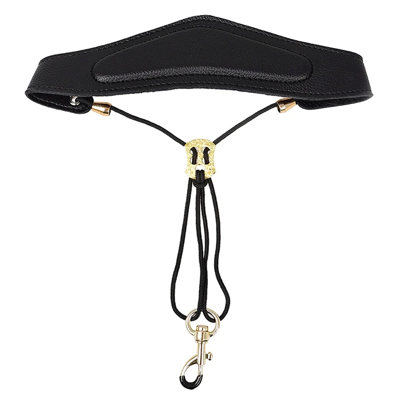 

Universal Adjustable Soft Leather Saxophone Sax Neck Strap with Hose Hook Saxophone Parts Accessories