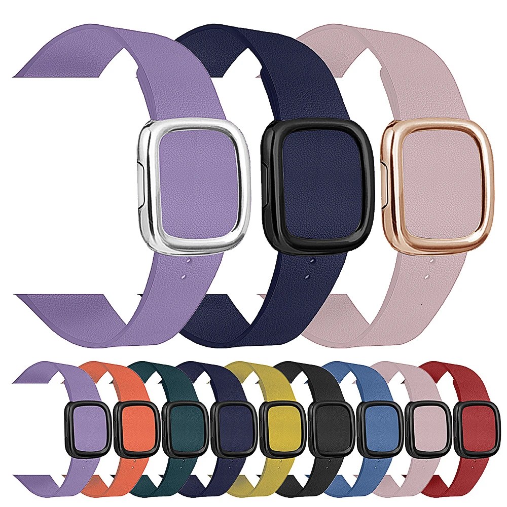 Кожаная Петля ремешок для apple watch группа 5 4 44/40 мм современный стиль браслет на запястье, аксессуары для наручных часов iWatch серии 3/2/1 42/38 мм