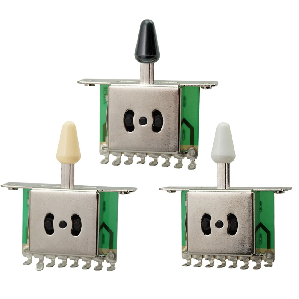 3 Way Pickup Switch with Knob for Fender Stratocaster Electric Guitars