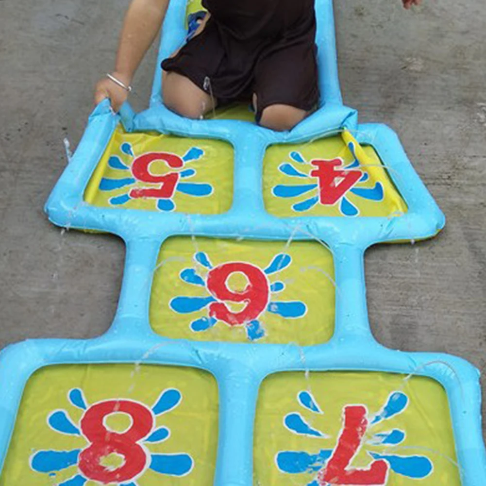 Courtyard Number Children Pool Summer Hopscotch Outdoor Game Mat Inflatable Toy Fun Splash Playing Water Sprinkler Accessories 2 Courtyard Number Children Pool Summer Hopscotch Outdoor Game Mat Inflatable Toy Fun Splash Playing Water Sprinkler Accessories 2
