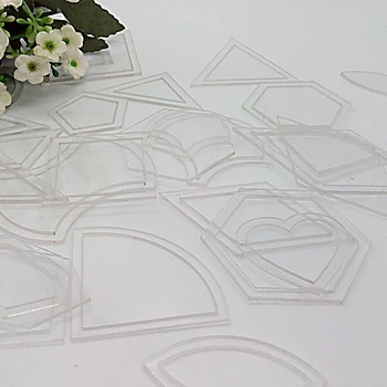 

1 set 54PCS mixed quilt templates acrylic diy tools for patchwork quilter Styling Tool Cloth for Quilting Supplies