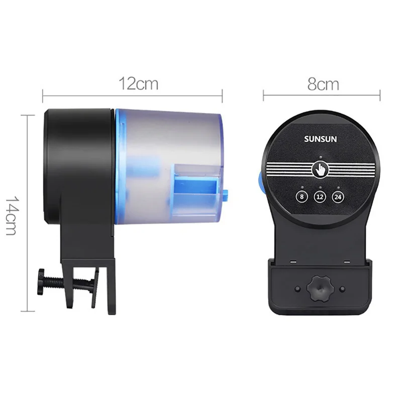 Automatic Aquarium Feeder Goldfish Smart Timing Auto Fish Feeder Food Feeding 8/12/24 Hours Timer Feeding For Office Worker