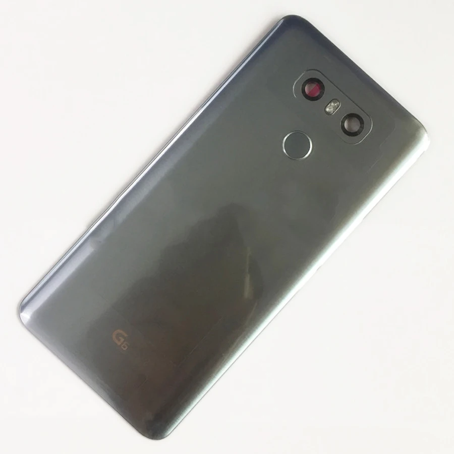Стеклянный задний корпус для LG G6 G6+ задняя крышка батарейного отсека задняя крышка чехол с отпечатком пальца сенсорная ID камера объектив Лента