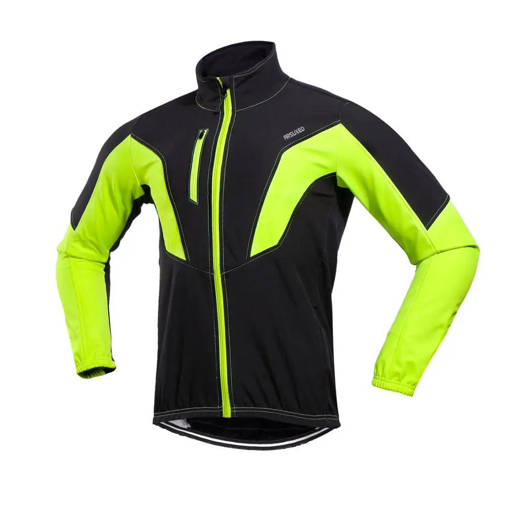 ARSUXEO, мужская зимняя куртка для велоспорта, теплая, флисовая, ветрозащитная, водонепроницаемая, MTB, для велосипеда, Джерси, для спорта на открытом воздухе, пальто Reflective17N