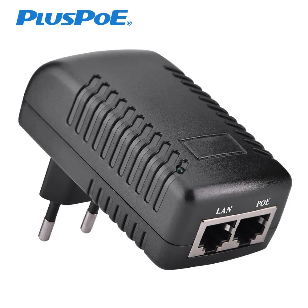 Poe injector ac220v para dc12v 15v 24v 1a dc48v 0.5a poe fonte de alimentação sobre ethernet injector poe adaptador de alimentação ue/eua opcional