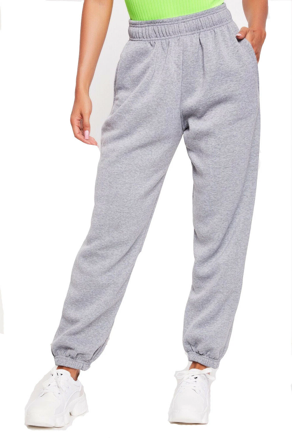 Baggy Sweatpants for Women High Waisted Joggers with Pockets Cinch Bottom Workout Athletic Lounge Pants 