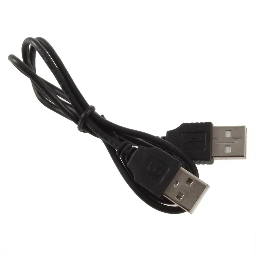 1 шт. черный USB 2,0 Мужской M/M переходник с удлинителем Кабель-адаптер провод