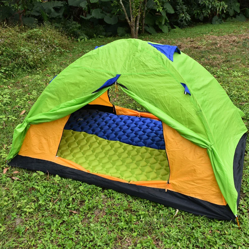 Camping Isomatte aufblasbare Schlafmatte Ultraleicht,190x57x5 cm Nylontuch+TPU 