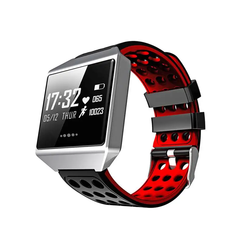CK12 Smart Bracelet Watch OLED Screen Blood Pressure Heart Rate Monitor Waterproof Sports Watch (Red) CK12 Smart Bracelet Watch OLED Screen Blood Pressure Heart Rate Monitor Waterproof Sports Watch (Red)