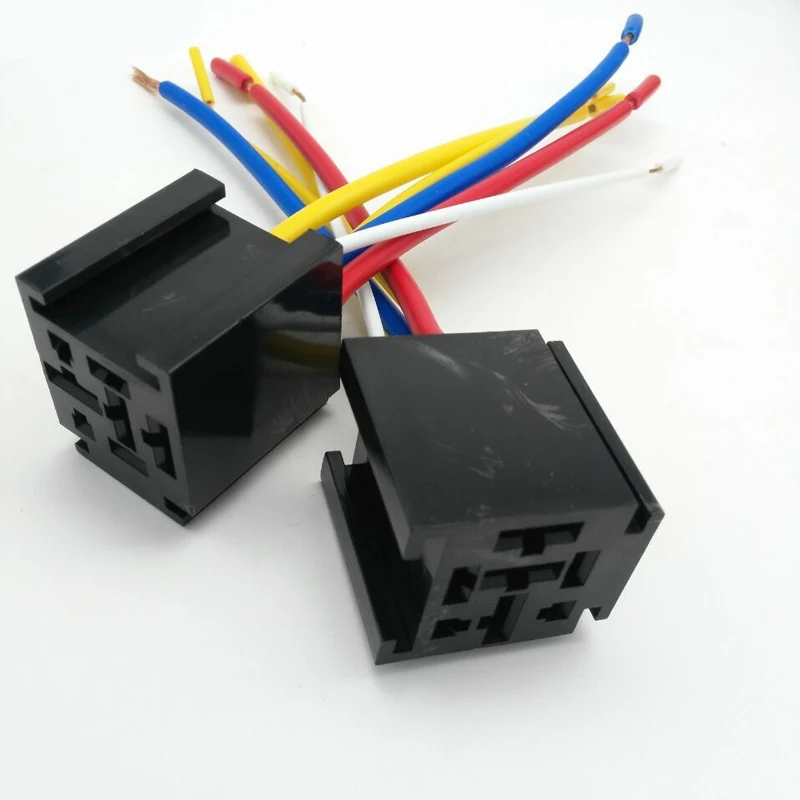 80A 35mm 4 5 pin Car relay socket Automotive Car Relay Sockets Mount