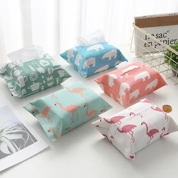 

Cotton and linen tissue cover bag cover cotton and linen simple animal tissue box dining room living room kitchen paper cover