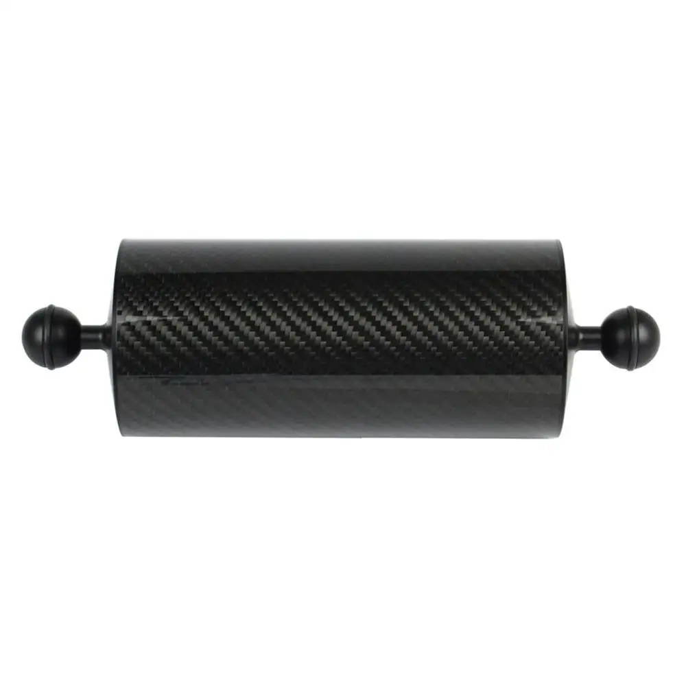 

80mm Carbon Fiber Float Buoyancy Aquatic Arm Double Ball Floating Mount for Diving Camera Underwater Tray