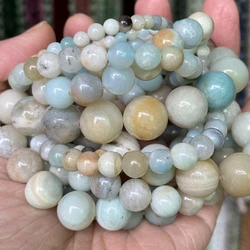 Natural Gemstone Beads for DIY Jewelry Crafting - Amethyst, Lava, Turquoise, Agate, Jade, Garnet, and Quartz (Amazonite)