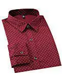 

ZACOO Young Horse Men 100% Cotton Print Slim Fit Button-Down Dress Shirt